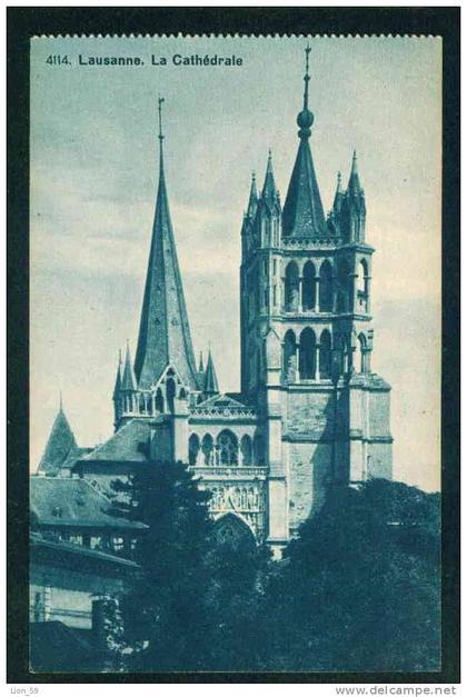 52216 / VD Vaud > Lausanne - LA CATHEDRALE Suisse Switzerland Schweiz Svizzera # 4114 NAVILLE & Cie pc mint postcard