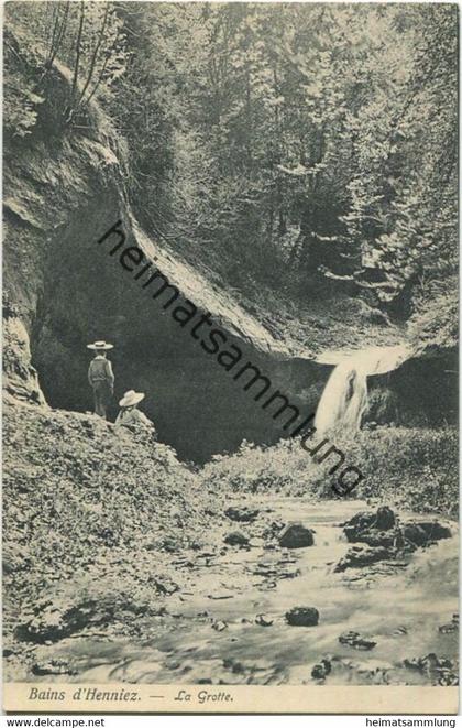 Henniez - La Grotte - Verlag A. Trüb & Cie Lausanne ca. 1910