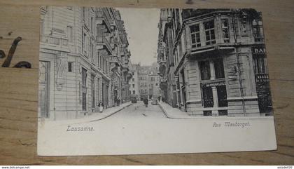 SUISSE : LAUSANNE : rue Mauborget ............... 5409