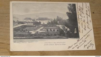 NYON : chateau de PRANGINS, jardin potager, eglise du village ........... T-12103