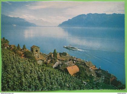 Saint-Saphorin (Lavaux)  (VD) - et vignoble de Lavaux