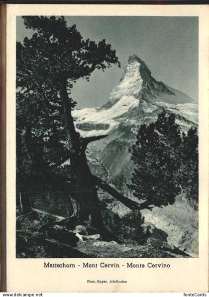 11303781 Matterhorn VS Urschweizerisches Hochhaus bei Wolfenschiessen Aufklappka