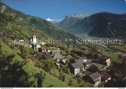 11880914 Ausserberg Blick Rhonetal Visp Bortelhorn Glishorn Ausserberg