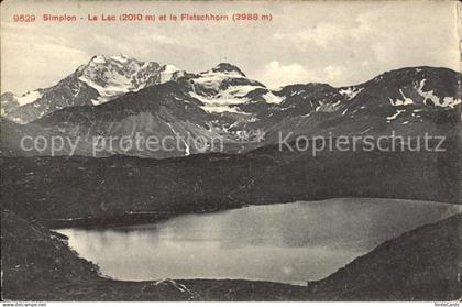 12018776 Simplon VS Lac et le Fletschhorn Walliser Alpen Simplon