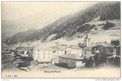 ref H251- suisse - bourg st pierre - bourg saint pierre  - carte bon etat -