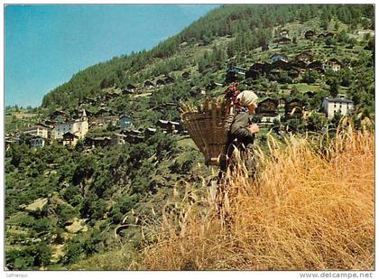 suisse -carte postale grand format - ref 64- village d iserables -