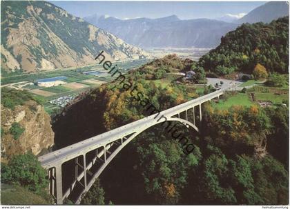 Pont de Gueuroz sur le Trient pres de Martigny - AK Grossformat - Edition Darbellay Martigny