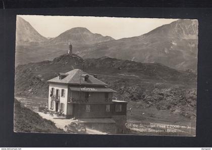 Schweiz AK Col du Simplon Hotel Simplon Blick