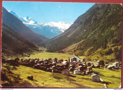 Täsch (VS) - Panorama gegen Breithorn und Theodulpass