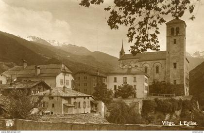 S8190 cpa Suisse - Viège - L'Eglise