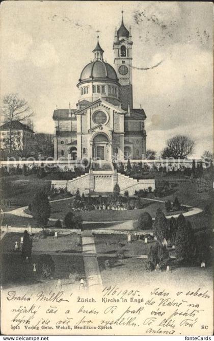 11667407 Zuerich Kirche in Enge