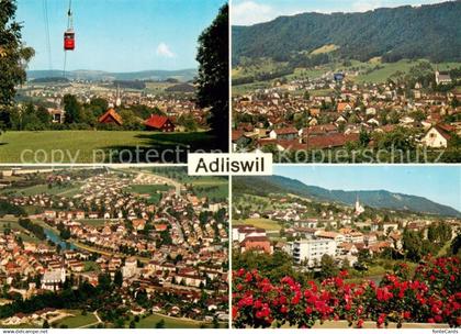 13707719 Adliswil Stadtpanorama Bergbahn