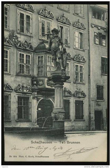 SCHAFFHAUSEN - Tell-Brunnen -1904