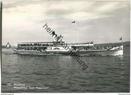 Zürichsee - Dampfschiff Stadt Rapperswil - Verlag Rud. Suter Oberrieden