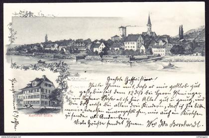 1906 gelaufene Kunst AK: Kehlhof, Stäfa mit Gasthaus Krone.